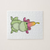 カエルとプルメリア ジグソーパズル (横)