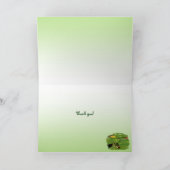 カエルとユリのパッドありがとう サンキューカード (内部)