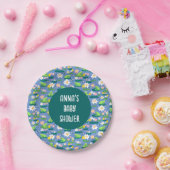 カエルとリリーのパッドかわいい誕生日ベビーシャワー ペーパープレート (パーティー)