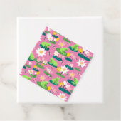 カエルとリリーパッドかわいい赤ちゃんシャワー誕生日子供 フェイバータグ (インサイチュ)