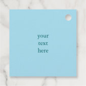 カエルとリリーパッドかわいい赤ちゃんシャワー誕生日子供 フェイバータグ (裏面)