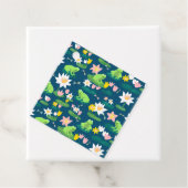 カエルとリリーパッドかわいい赤ちゃんシャワー誕生日子供 フェイバータグ (インサイチュ)