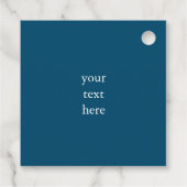 カエルとリリーパッドかわいい赤ちゃんシャワー誕生日子供 フェイバータグ (裏面)