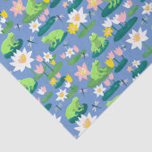 カエルとリリーパッドかわいい赤ちゃんシャワー誕生日子供 薄葉紙 (詳細)