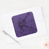 カエルとルートパープル スクエアシール (封筒)