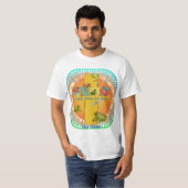 カエルと十字架のキリスト教Tシャツ Tシャツ (正面フル)