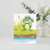 カエルと水 ポストカード (スタンド正面)