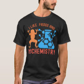 カエルと生化学が好き Tシャツ (正面)