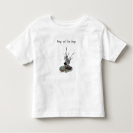 カエルと男の子の雨の妖精Tシャツ トドラーTシャツ