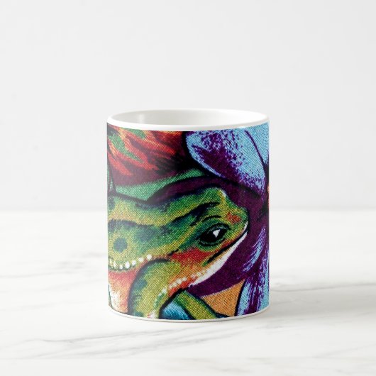 カエルと花2 コーヒーマグカップ (中央)