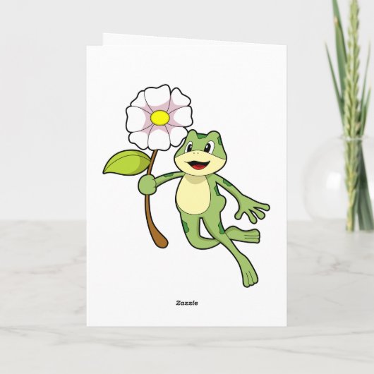 カエルと花.PNG カード (裏面)