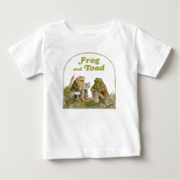 カエルと読は本を ベビーTシャツ
