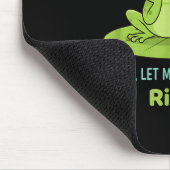 カエルになっちゃった私の深すぎる思考 Ribbit マウスパッド (コーナー)