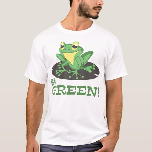 カエルになろう 面白い Tシャツ (正面)