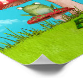 カエルにムシムシ ポスター (角)