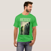 カエルに抵抗する ポートランド カエル 抗議 Tシャツ (正面フル)