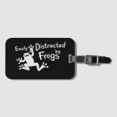 カエルに気を取られがち カエル 母の日 動物好き ラゲッジタグ (正面横)