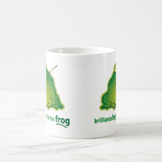 カエルのおもしろいなオーケストラの冗談で始めて下さい コーヒーマグカップ (中央)