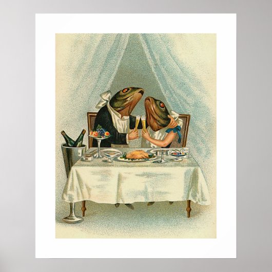 カエルのためのロマンチックなディナー ポスター (正面)