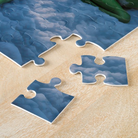 カエルのまわりにが焚き火を集める ジグソーパズル (側面)