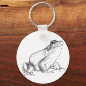 カエルのアートキーチェーンブルガエルキーホルダーカエルの贈り物 キーホルダー (正面)