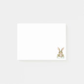 カエルのウサギのフロッピーイヤーイースターおもしろいに入る ポストイット (正面)