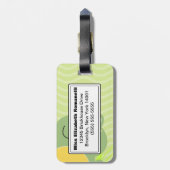 カエルのカスタマイズ可能な荷物タグをフレディ ラゲッジタグ (裏面縦)