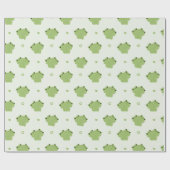 カエルのカップル ラッピングペーパー (フラット)