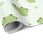 カエルのカップル ラッピングペーパー (ロールコーナー)