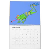 カエルのカレンダー カレンダー (1月 2026)