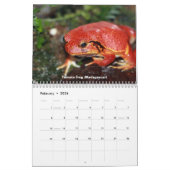 カエルのカレンダー カレンダー (2月 2026)