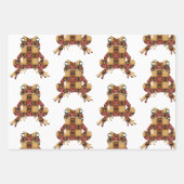 カエルのガロール包装紙フラットシートセット3 ラッピングペーパーシート (正面2)