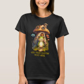 カエルのキノコの野生の森のヒキガエル、カエルの恋人 Tシャツ (正面)