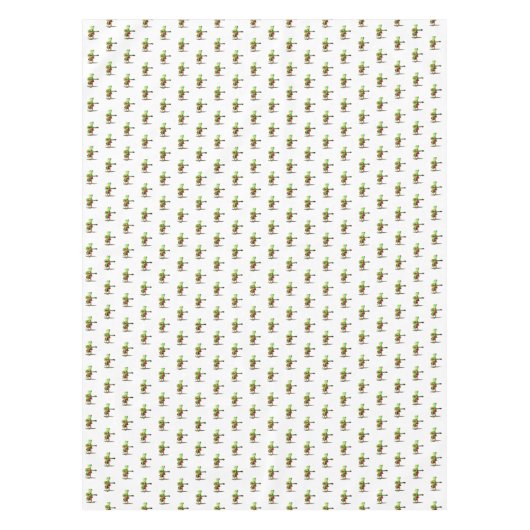 カエルのギタープレーヤーおもしろいテーブルクロス テーブルクロス (正面)