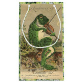 カエルのギフトバッグを遊ぶ止め枠 スモールペーパーバッグ (裏面)