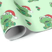 カエルのクリスマスウィンターアニマルズホリデーカエル ラッピングペーパー (ロールコーナー)