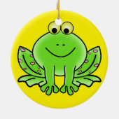 カエルのクリスマスオーナメント セラミックオーナメント (裏面)