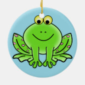 カエルのクリスマスオーナメント セラミックオーナメント (裏面)