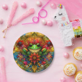 カエルのクリスマス～かわいい～ ペーパープレート (パーティー)