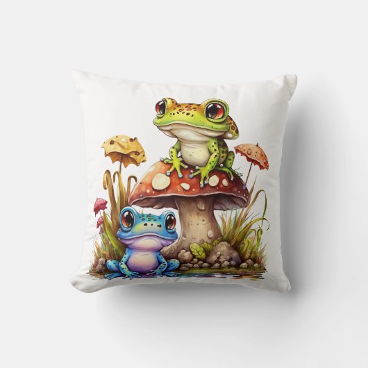 カエルのグッズ クッション (正面)