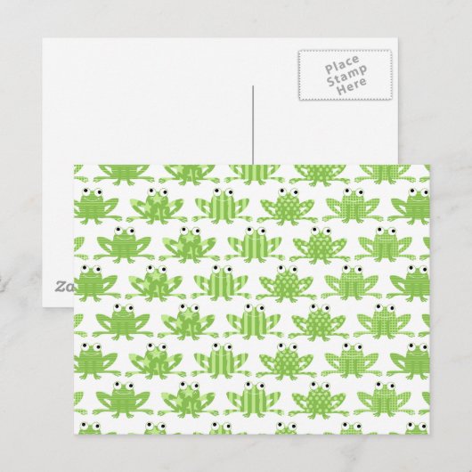 カエルのグッズ ポストカード (正面/裏面)