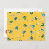 カエルのコラージュ ポストカード (正面/裏面)