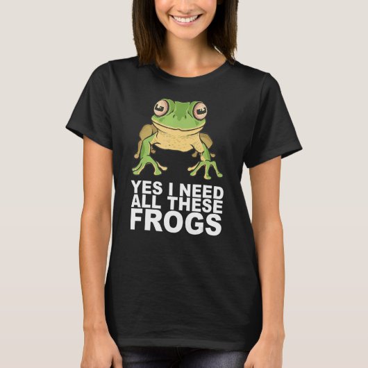 カエルのコレクターを研究しているペット Tシャツ (正面)