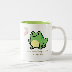 カエルのコーヒーマグ ツートーンマグカップ