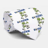 カエルのサッカーのTシャツおよびギフト ネクタイ (ロール)