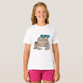 カエルのサングラス Tシャツ (正面フル)