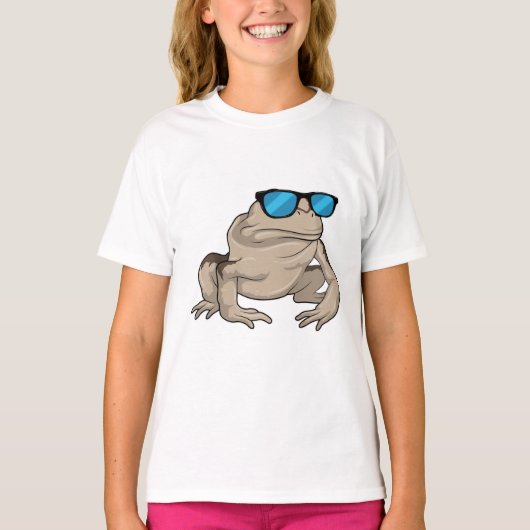 カエルのサングラス Tシャツ (正面)