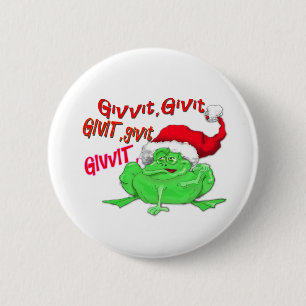 カエルのサンタハットgivit givit givitギビットとカエルの漫画 缶バッジ