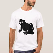 カエルのシルエット Tシャツ (正面)