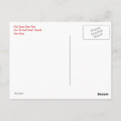 カエルのスクエアダンスティー ポストカード (裏面)